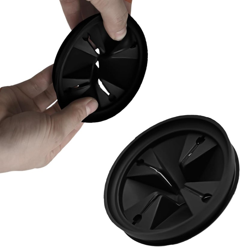 Anglepingping 3 1/8" Garbage Disposal Sink Baffle QCB-AM Splash Guard for Insinkerator, Garbage Disposal Quiet Collar Drain Plugs Cover Splash Guard Replacement for InSinkErator Evolution Series(Black) - Image 3